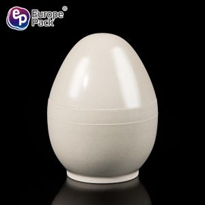 Eco-friendly biodegradable 160ml egg shape Bamboo Fiber dessert Cup
