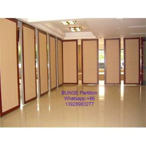 MDF + Aluminum Office Partition Walls / Conference Room Sliding Folding