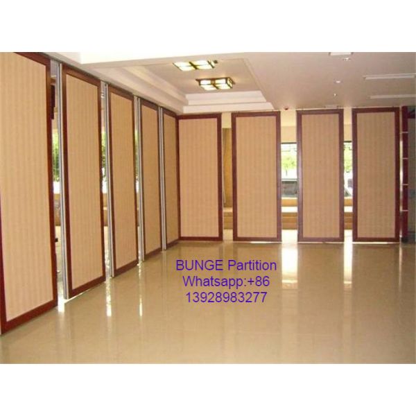 Buy MDF + Aluminum Office Partition Walls / Conference Room Sliding Folding Partitions at wholesale prices