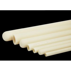 OEM ODM Alumina Tube Stiffness Texture With One End Closed