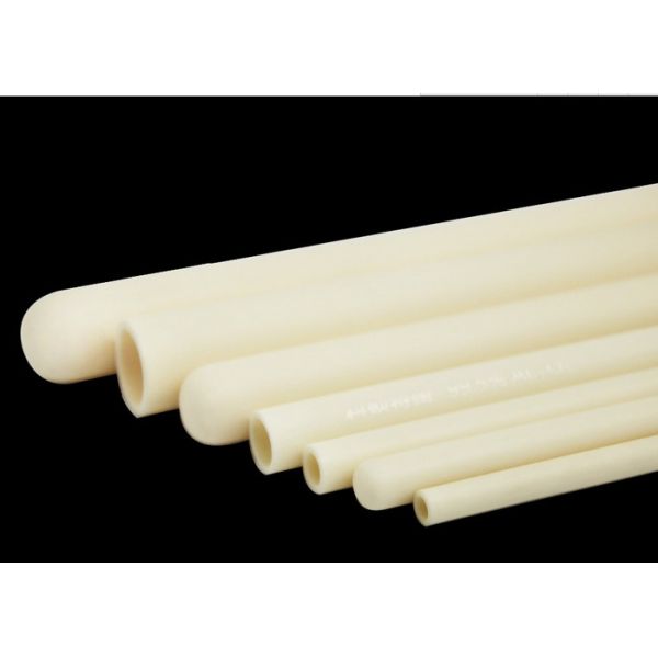 Buy High Purity  Alumina  Ceramic Tube Insulators  One End Closed at wholesale prices