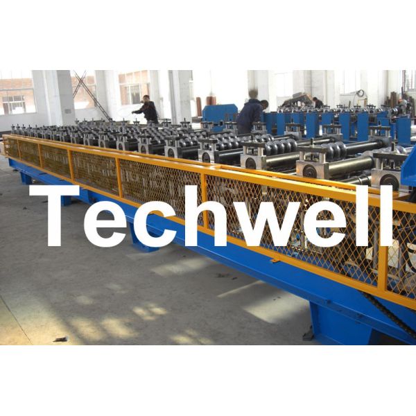 Quality 7.5KW High Speed Double Deck / Layer Roll Forming Machine With Automatic Hydraulic Cutting for sale