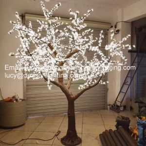 outdoor artificial trees with lights