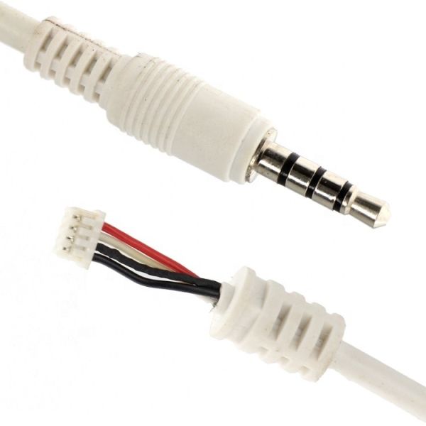 Custom White 3.5mm TRRS Audio DC Jack to JST Connector 2.0mm 2.54mm Pitch