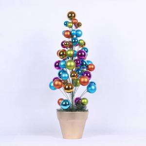 China Colorful Christmas ball table tree on sale