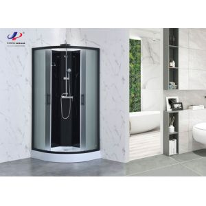 Quadrant Shower Room With Matt Black Profile Frame And 4/5mm Tempered Glass