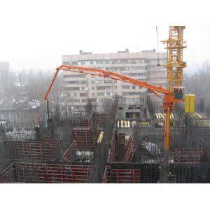 Hydraulic 28m Concrete Pump Placing Boom Automatically For Building
