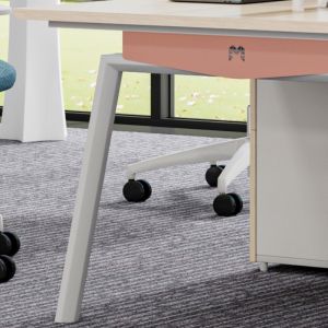 Support customization Two-Person / Four-Person Office Desk With File Cabinet