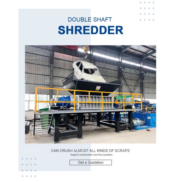 Scrap Car Shell Crushing Recycling Line Engine Block Crusher Machine Aluminum Wheel Rim Shredder for Sale