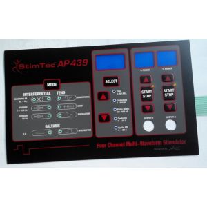 LED Backlighting Tactile Embossing Buttons Membrane Keypad with metal Domes