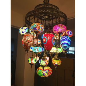 Mediterranean retro Cafe lighting living room restaurant hotel Bohemian