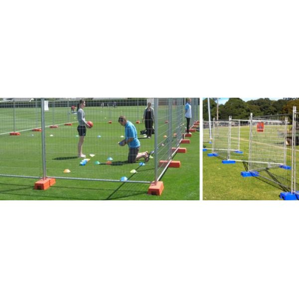 Powder Coated Green Color Temporary Mesh Fencing 2.1x2.4m for Sport