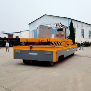 Heavy Load Material Battery Transfer Trolley Directional Movement Remote Control