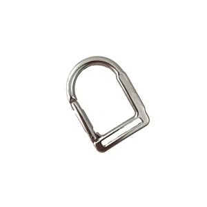 Bright White Locking Carabiner Climbing Stainless Steel Snap Hook