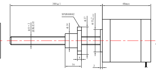 NEMA 17 Ball Lead Screw Stepper Motor 570mN.M Stepping Motor For Automation Industry