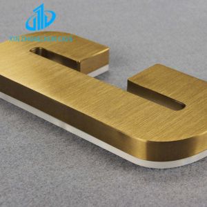 Channel letter golden acrylic led letter backlit sign wall led light 3d backlit