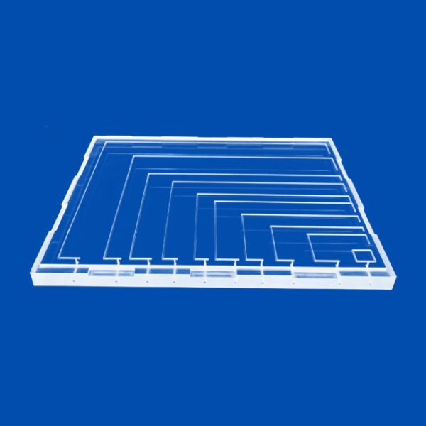 Buy 400mm Large Slotted Machining Quartz Glass Plate at wholesale prices
