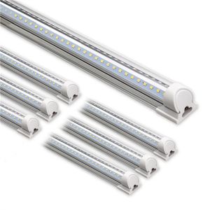 With US or EU Plug T8 V-Shape LED Tube Light with 120LM/W & Color Rendering