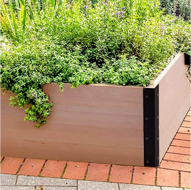 ISO9001 Certified Powder Coated Garden Bed Corner Bracket for 9*3*3 Inch Beds from OEM