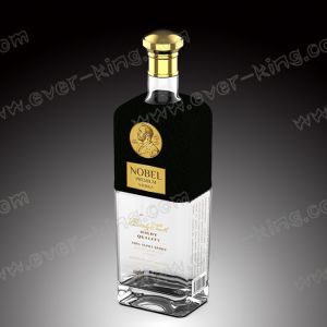 Luxury Spirit Flint Glass Bottle 1000ML For Vodka
