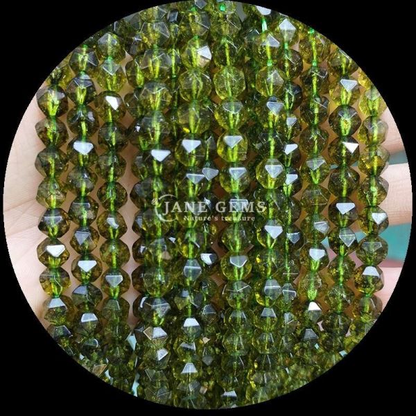 Faceted Natural Gemstone Beads in Vibrant Multicolor Watermelon Quartz Aquamarine Loose Strands Beads for DIY Jewelry