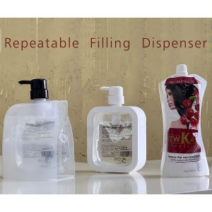 Repeatable Liquid Hand Sanitizer Dispenser Transparent Soap Dispenser Dishwasher