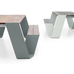 Rectangle 1500*750*750mm Picnic Table Bench Set