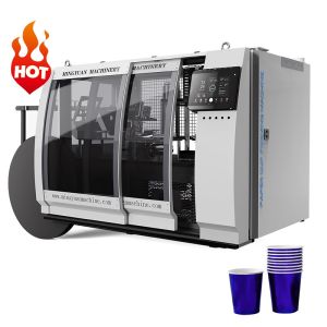 High Speed Fully Automatic Paper Cup Machine 180pcs/Min 4-16 Oz