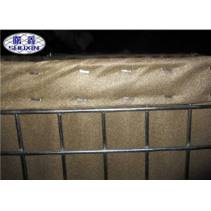 HDP Defence Barriers With Geotextile For Military Defensive Fortress