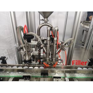 10 - 100ml Cosmetics Cream Bottling And Capping Machine High Intellectualization