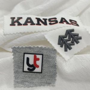 Custom Washable 3D Silicone Labels with Loop Fold for Bags Garment Shoes and