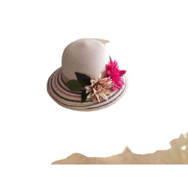 Buy Customize Wholesale Summer Wide Brim Sun Hat Natural Straw Hats Custom Beach Straw Hat at wholesale prices