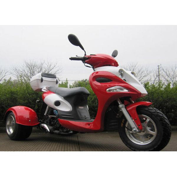 Buy 50cc Tri Wheel Motorcycle Air Cooled Single Cylinder Four Stroke SOHC With Big Rear Box at wholesale prices
