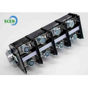 Quality PCB Panel Mount Terminal Block 47.00mm 600V 300A PC Black Screw Terminal Connector for sale