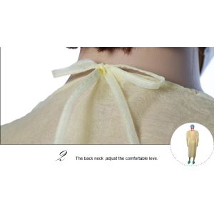 Dustproof Non Woven Disposable Isolation Gown