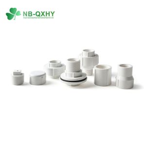 China Glue Connection PVC Plastic Elbow UPVC BS Thread Fittings for Pipe 1/2- 4 Inch on sale
