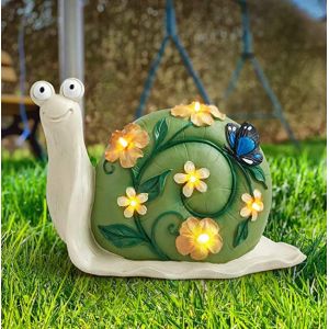 China Waterproof Art Deco 6LEDs 0.1W Snail Solar Light on sale