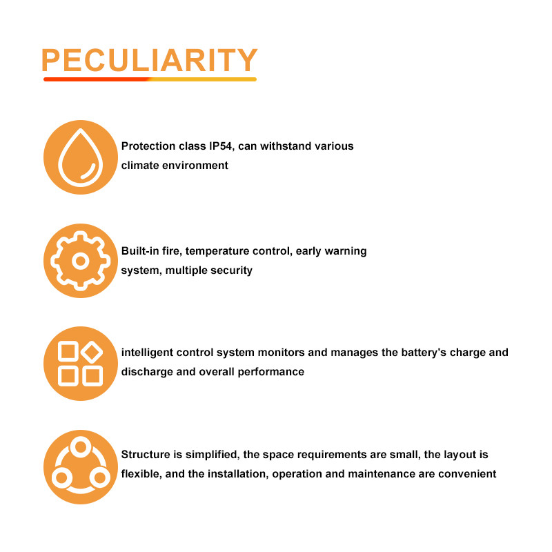 20ft Container Size Solar Energy Storage System 400-800V Voltage Range for