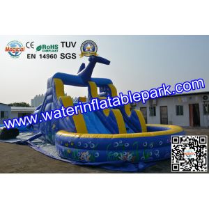Shark Huge little tikes Inflatable Slide For Water Theme Park