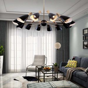 Electroplated Aluminum Contemporary Ceiling Lights Modern Dining Room Chandelier
