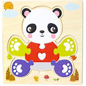 Montessori Games Baby Toys Animals Traffic Kids 3D Puzzles Wooden Cartoon
