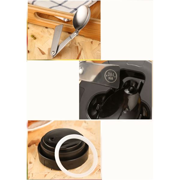 1200ml portable handle health stainlesssteel container food jar thermos double wall vacuum termos lunch box for kids