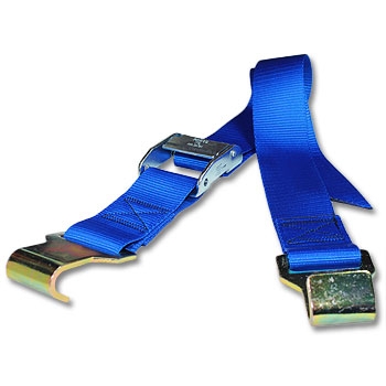 5T Black Ratchet Tie Down Straps , 2 Inch Flat Hook Ratchet Straps