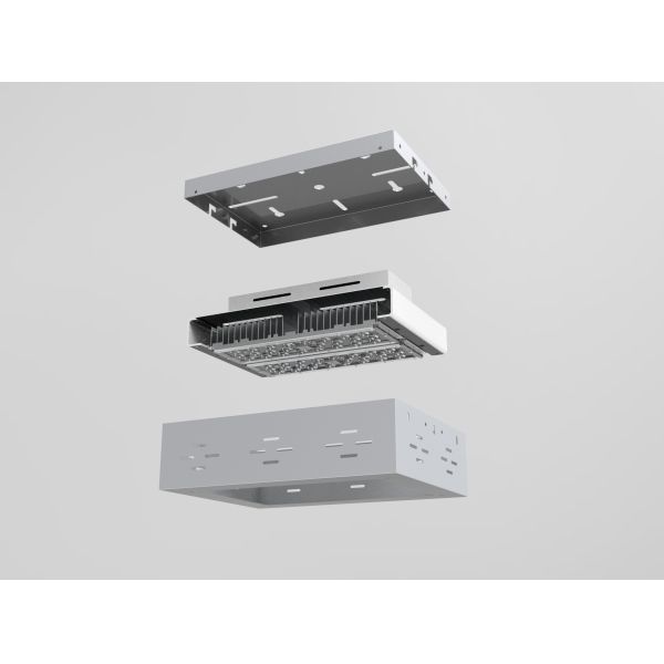 Surface Mounted Led Gas Station Canopy Lights 100-277vac 100w 150w IP66 IK10