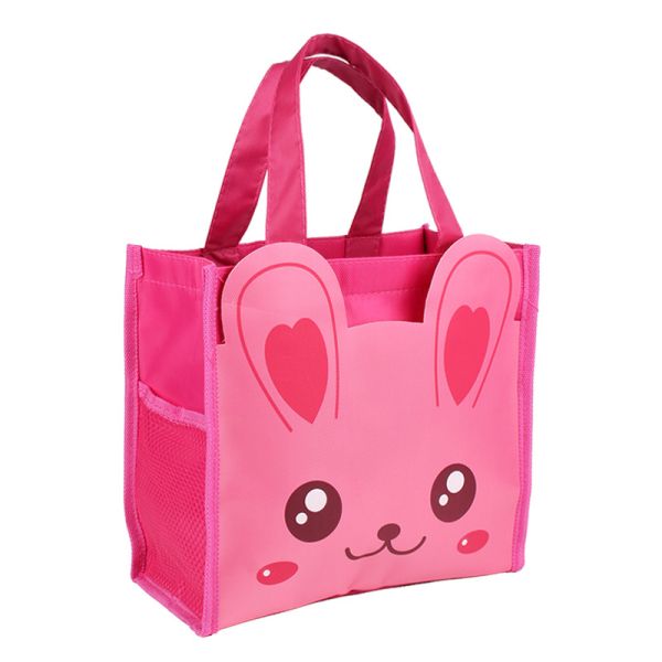 Students Animals Children Canvas Tote Bags School Waterproof Lunch Bento Bag