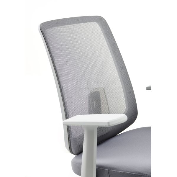 M-062B Mid back gray swivel mesh chair ergonomic executive high back office chair