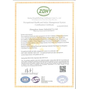 Zhengzhou Annec Industrial Co., Ltd. Certifications