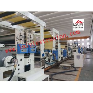 Multi - Functional Adhesive Paper Coating Machine 45-55kw Extruder Power