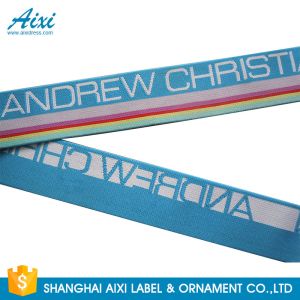China Wide Nylon / Polyester / Cotton Underwear Elastic Band With Custom Logo on sale