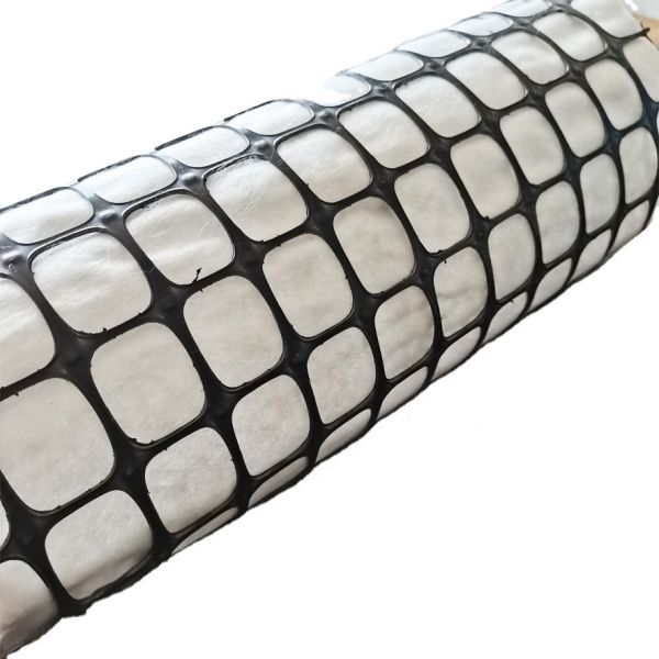 Buy High Tensile Strength Plastic Composite Geogrid for Road Reinforcement 50-100m Length at wholesale prices